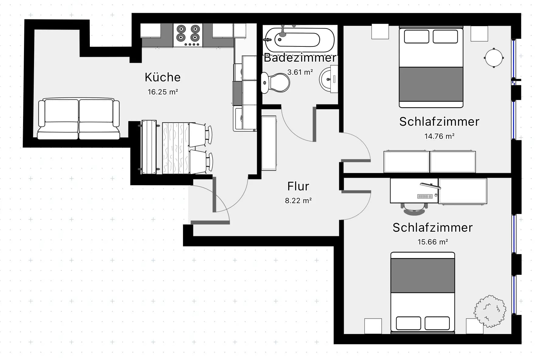 Purple Kitchen - Modernes Apartment mit stilvoller Küche - Hero Image